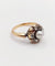 Bague 55 Bague marguerite antique en or rose 18k avec perle et diamants taille roses 58 Facettes A06463