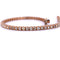 Bracelet BRACELET UNISEXE « TENNIS » - OR ROSE 18 KT - DIAMANTS 58 Facettes