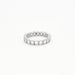 Bague 55 Alliance Américaine or blanc diamants 58 Facettes 240 565