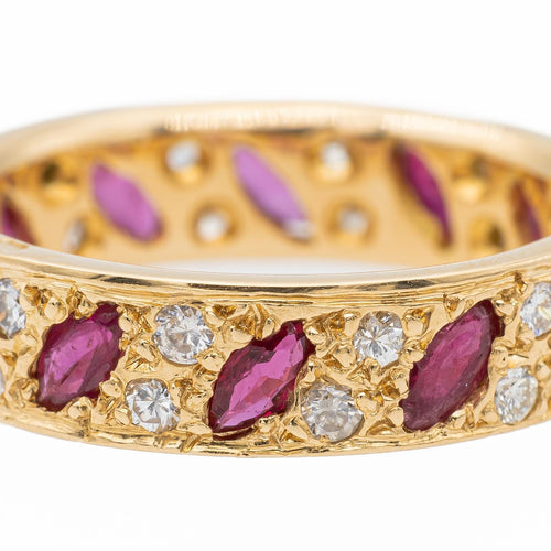 Bague 57 Bague Or jaune Grenat, Diamant 58 Facettes 2687555CN