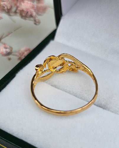 Bague 53 Bague or jaune 22 carats 58 Facettes 262