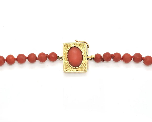 Collier Collier en corail rouge de Sardaigne 58 Facettes 13564