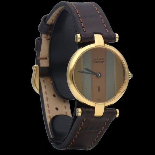 Montre Cartier Montre Must De Cartier Vermeil 58 Facettes MT43787