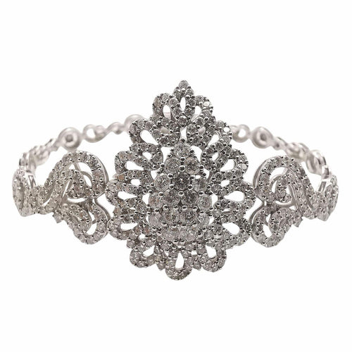 Bracelet Bracelet en or blanc et diamants 58 Facettes