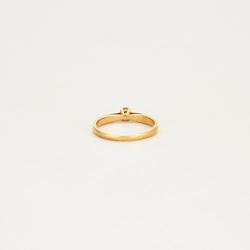 Bague solitaire diamant 0.10ct