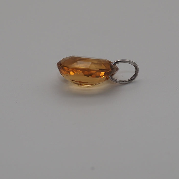 Pendentif Pendentif or blanc citrine 5.8ct 58 Facettes