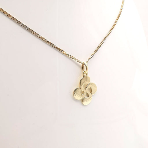 Yellow gold clover necklace 58 Facettes