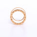 Bague 51 BULGARI - Bague or jaune et émail blanc 58 Facettes 103962