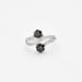 Bague 59 Bague Toi et Moi Vintage or blanc diamants noirs et blanc 58 Facettes 230 515