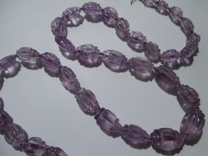 Collier Collier améthystes fermoir en or 58 Facettes