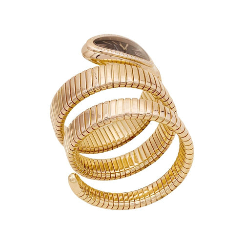Montre Montre Bulgari, "Serpenti Tubogas", or rose, diamants. 58 Facettes 34807