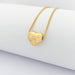 Collier Collier cœur en or jaune et diamants 58 Facettes 29705