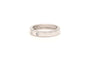 Bague contemporaine en or blanc 18 carats sertie de diamants