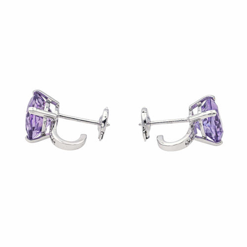 Boucles d'oreilles Mauboussin Boucles d'oreilles Petit visage d'amour  Or blanc Améthyste, Diamant 58 Facettes 4157393RV