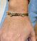 Bracelet Bracelet Cartier vintage double C en or et diamants 58 Facettes