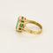 Bague 56 Bague en or jaune et émeraude 58 Facettes NAR0148