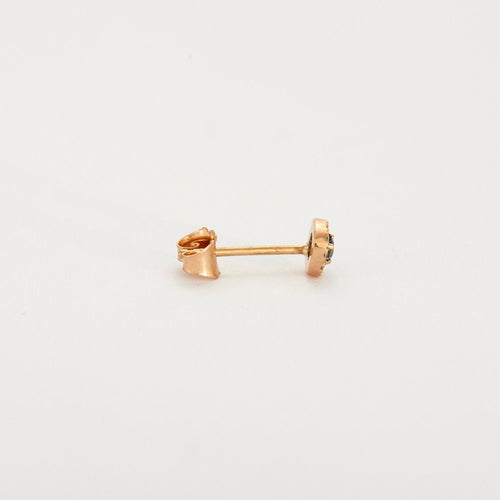 Boucles d'oreilles Boucles d'oreilles or rose 18 carats sertie de diamants et saphir 58 Facettes