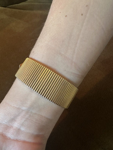 Bracelet Bracelet manchette Art Déco 1930 or rose et perles de culture 58 Facettes