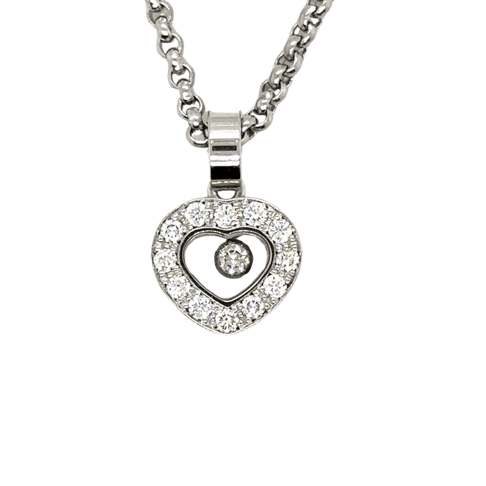 Collier CHOPARD - Collier Happy Diamond Or blanc et Diamant 58 Facettes 1.0000278/1