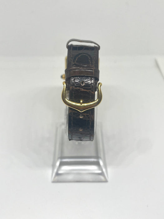 CARTIER- montre tank vermeil quartz 23x31mm