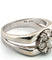 Bague en or blanc avec diamants
