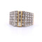 Bague 55 Bague en or jaune et blanc avec diamants 58 Facettes