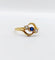 Bague 60 Bague antique pierre bleue et perles en or 18k 58 Facettes A06502