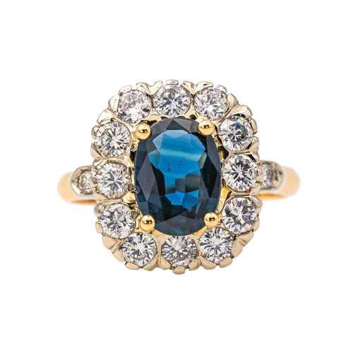 Bague 53 Bague Pompadour Or rose, Or blanc Saphir, Diamant 58 Facettes 4137639CN