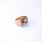Bague 55 Bague Tank or rose et aigue-marine 58 Facettes BagTank.A.M-1725