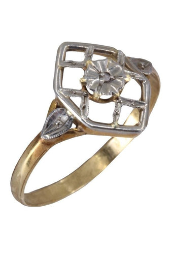 Bague 58 BAGUE DIAMANT ART NOUVEAU 58 Facettes 087831