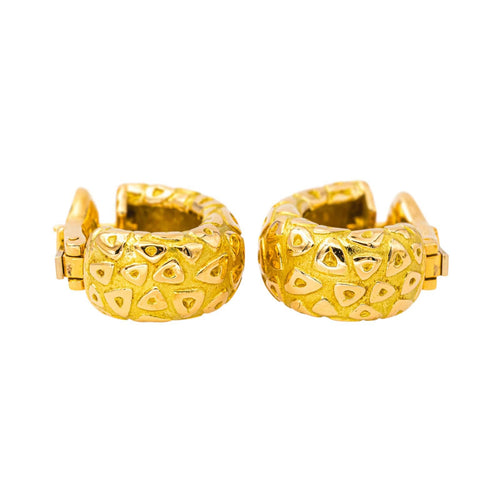 Boucles d'oreilles Chaumet Boucles d'oreilles Demi créoles  Or jaune 58 Facettes 4457722CN