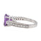 Bague 53 Bague Or blanc Améthyste, Diamant 58 Facettes 2845489CN