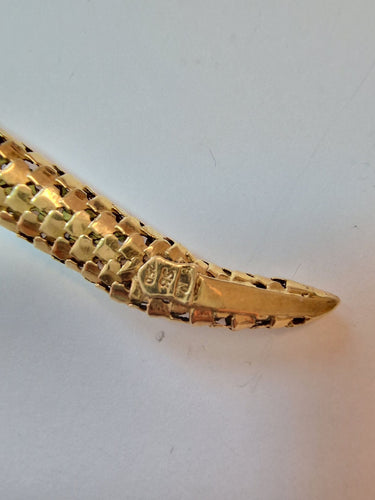 Collier Collier Serpenti vintage en or jaune 18kt avec émeraudes et rubis 58 Facettes