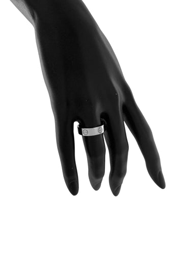 Bague 57 Bague Cartier Love Or Blanc taille 57 58 Facettes
