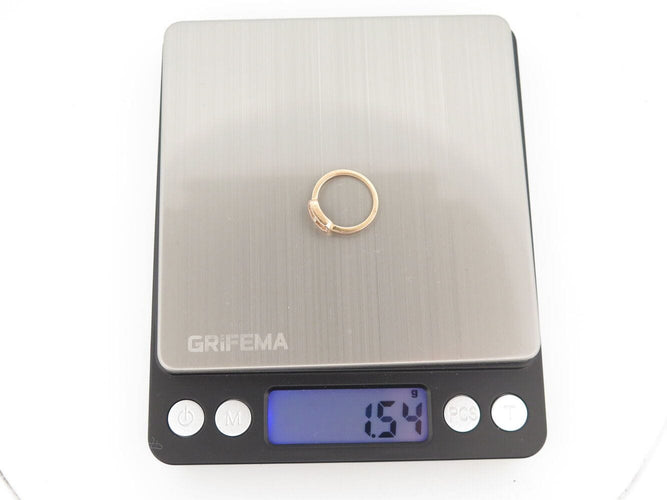 Bague 47 bague MESSIKA move uno semi pavee 04705-pg or rose 18k & diamants t47 58 Facettes 272292