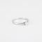 Bague 53 Bague solitaire en or blanc, diamant 58 Facettes