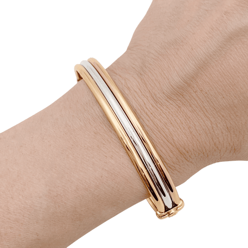 Bracelet Bracelet vintage Cartier, trois ors. 58 Facettes 34604