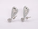 Boucles d'oreilles Boucle d'oreille en or blanc sertie de diamants 58 Facettes 2159