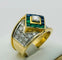 53 Anillo oro con Diamantes, Zafiros y Esmeraldas 58 Facettes 50211