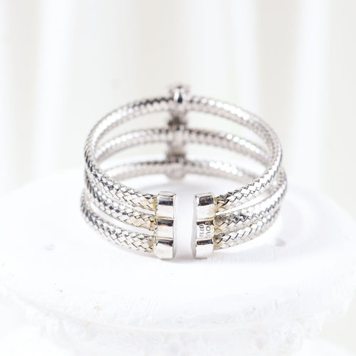 Bague 66 Bague TOUS en or blanc avec diamants taille brillant 58 Facettes J000002214