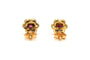 Boucles d'oreilles Boucles d'oreilles années 70 or jaune, serties de rubis et de diamants 58 Facettes 22367
