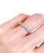 Ring 51 American Alliance Ring in white gold and diamonds 58 Facettes