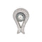 Pendentif Pendentif Or blanc Perle, Diamant 58 Facettes 4673557RV