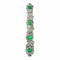 Bracelet Bracelet vintage luxueux : diamants 16 carats, émeraudes colombiennes 7 carats 58 Facettes 16196-0083