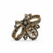 Broche Broche au design vintage, en or jaune, argent et diamants. 58 Facettes 50143