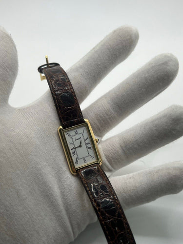 Montre Piaget Tank Allongée Or Jaune 18K 9228 58 Facettes