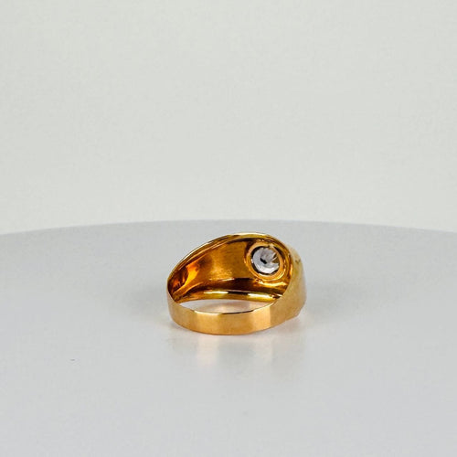 Bague Bague en or jaune chaud, spinelle bleue 58 Facettes 2508024