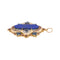 Pendentif Or jaune Lapis lazuli, Saphir, Rubis