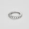 Bague 53 Bague souple en or blanc et diamants 58 Facettes JRW0021-53