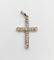 Pendentif Pendentif croix Art Déco or, diamant taille ancienne, diamant taille roses et perles (circa 1920) 58 Facettes A05200